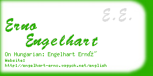 erno engelhart business card